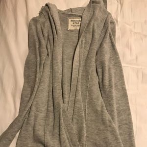 Abercrombie and Fitch long open-front sweater